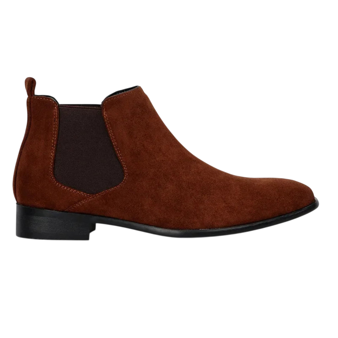 Knöchelstiefel Herren ohne Schnürung mit eckiger Spitze