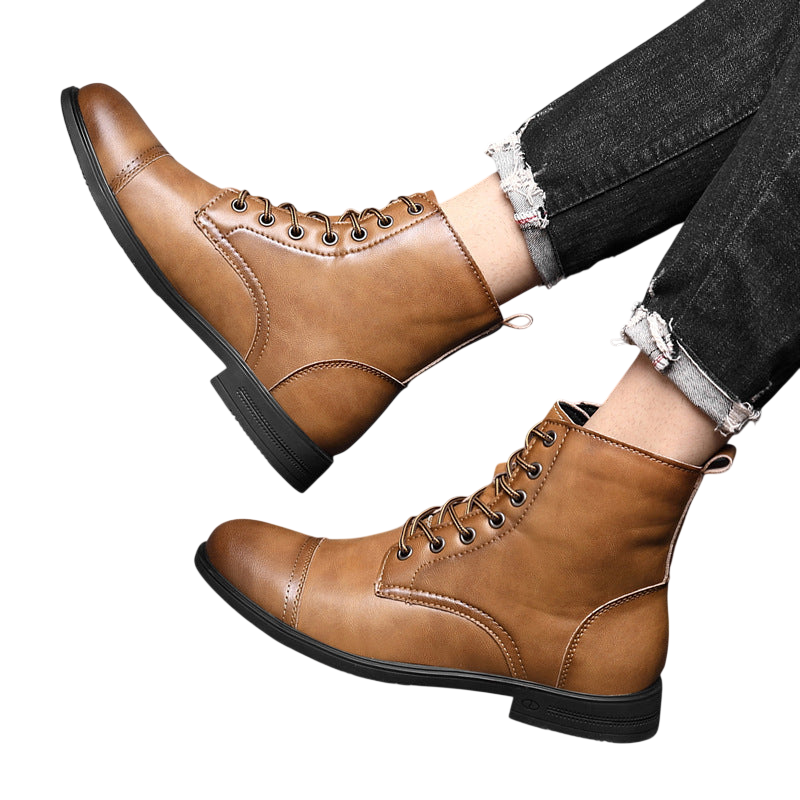 Knöchelschuhe Herren Schnürverschluss über dem Knöchel