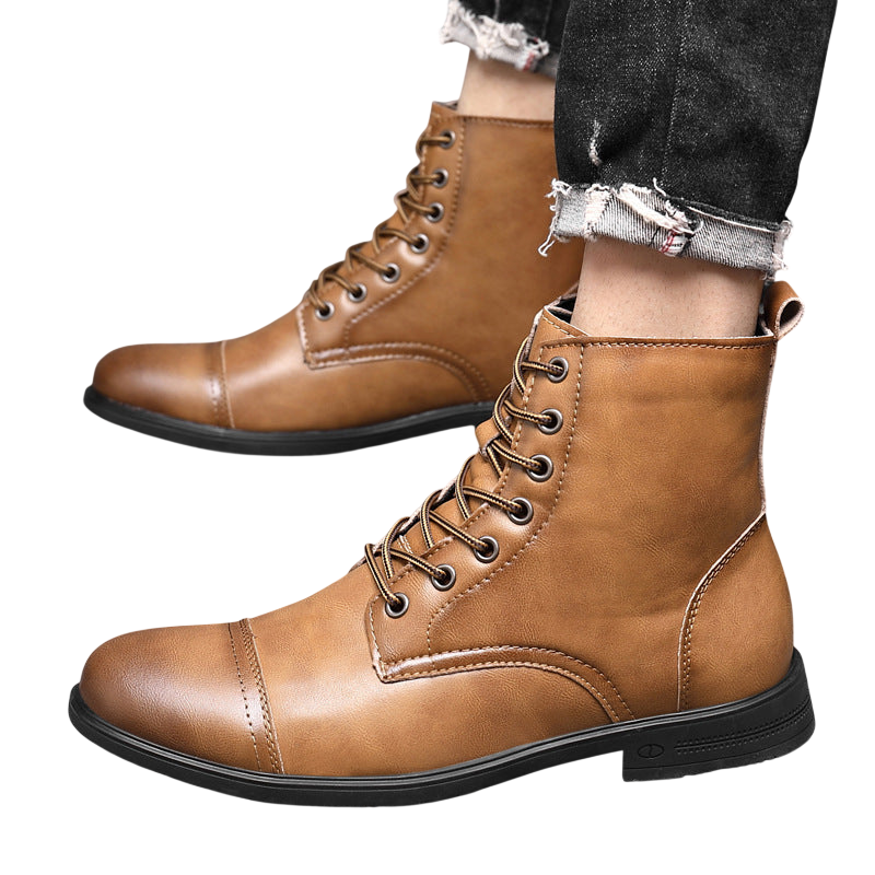 Knöchelschuhe Herren Schnürverschluss über dem Knöchel