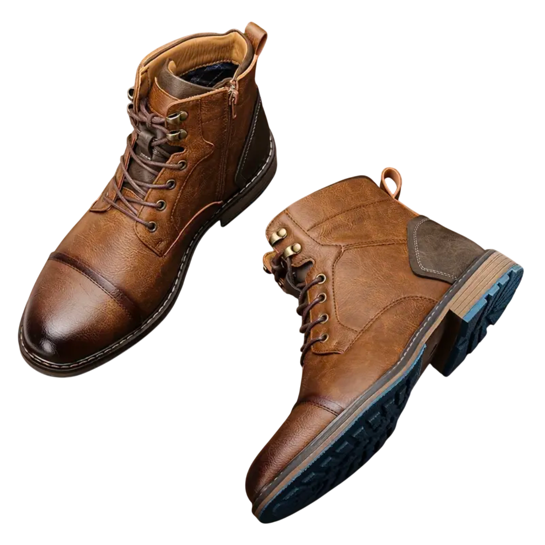 Stiefel Herren Winterdesign mit Schnürung und Knöchelschutz