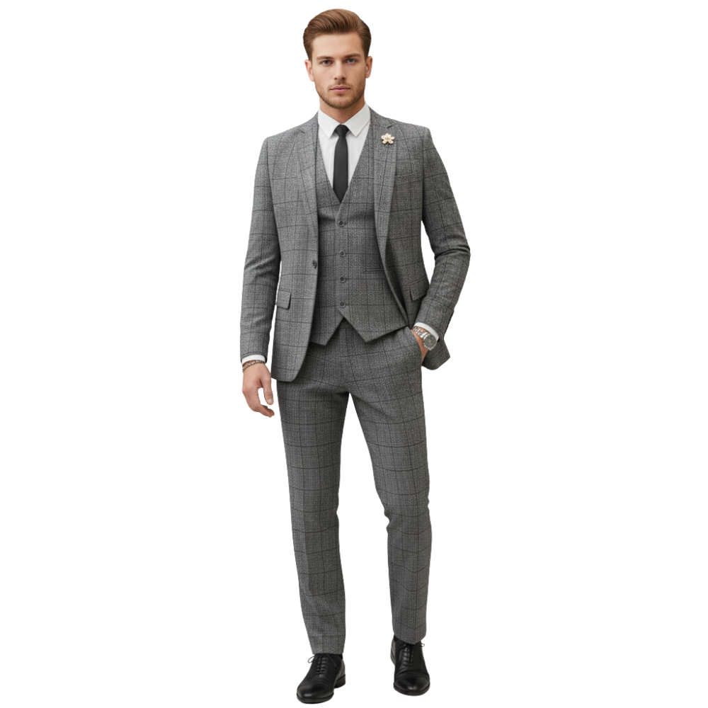 Anzug Herren dreiteilig Sakko Weste Hose