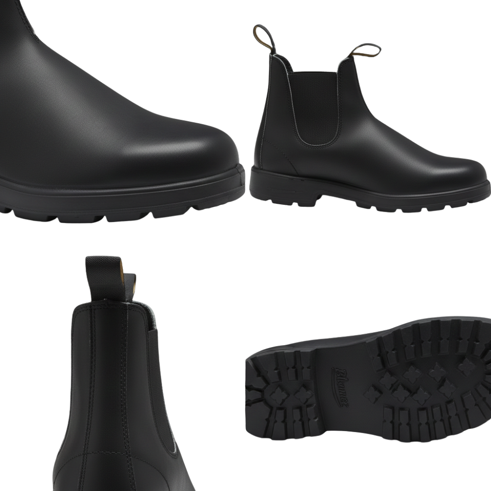 Stiefeletten Herren Schlupfdesign mit elastischen Seiteneinsätzen