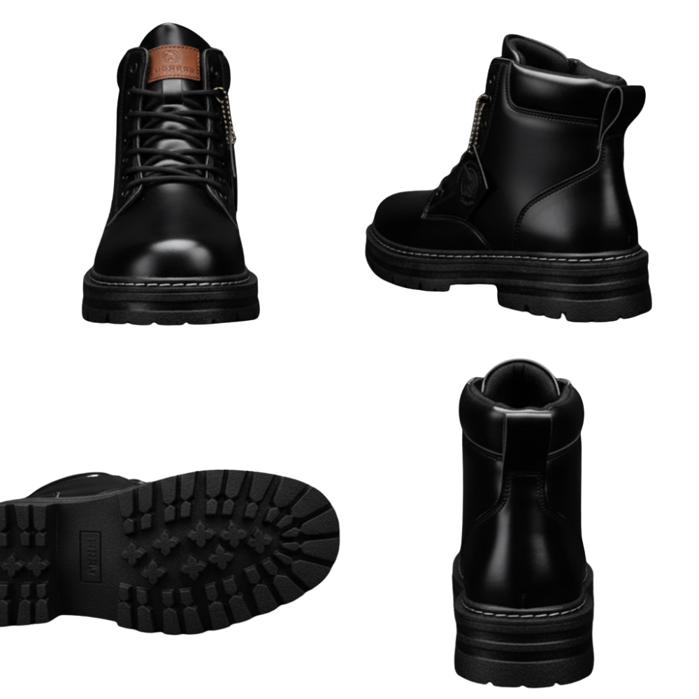 Winterstiefel Herren Schnürverschluss Geschlossene Bauweise