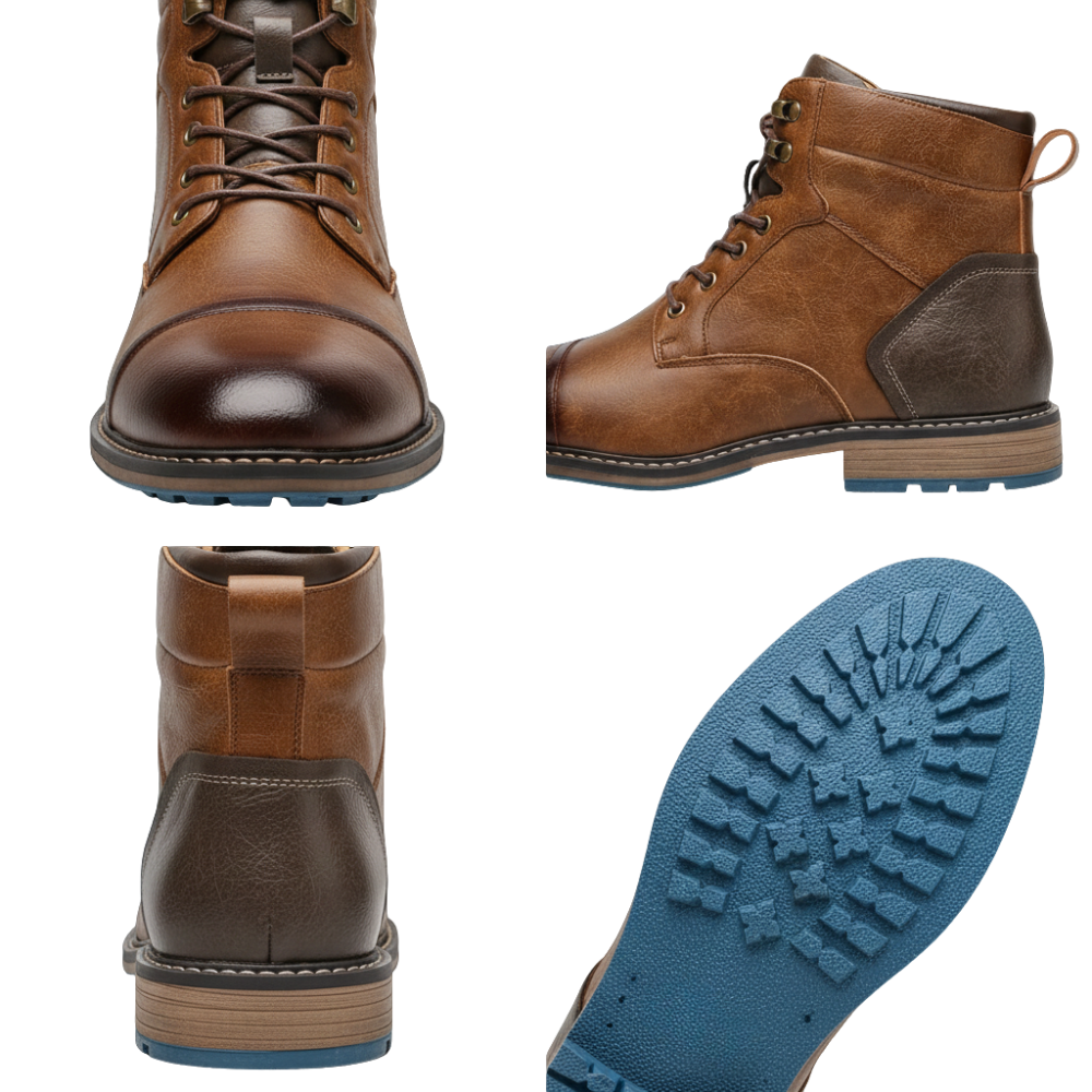 Stiefel Herren Winterdesign mit Schnürung und Knöchelschutz