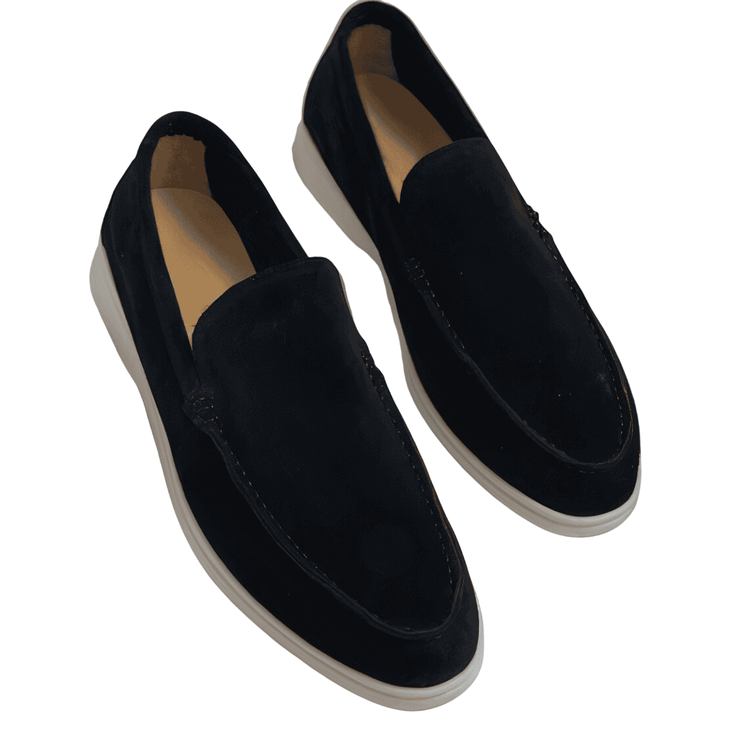 Schlupfschuhe Herren flache Sohle niedriger Schaftrand