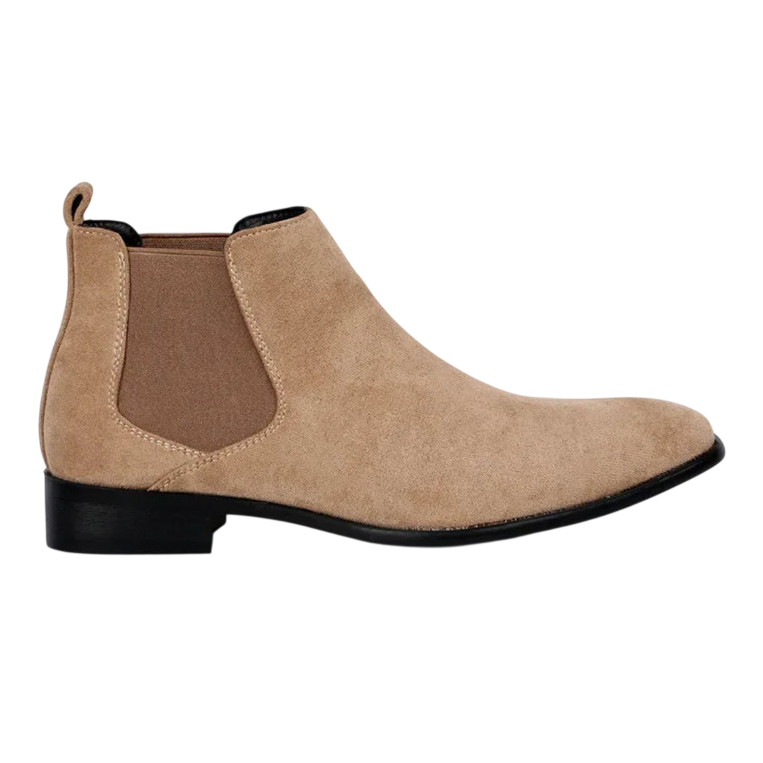 Knöchelstiefel Herren ohne Schnürung mit eckiger Spitze