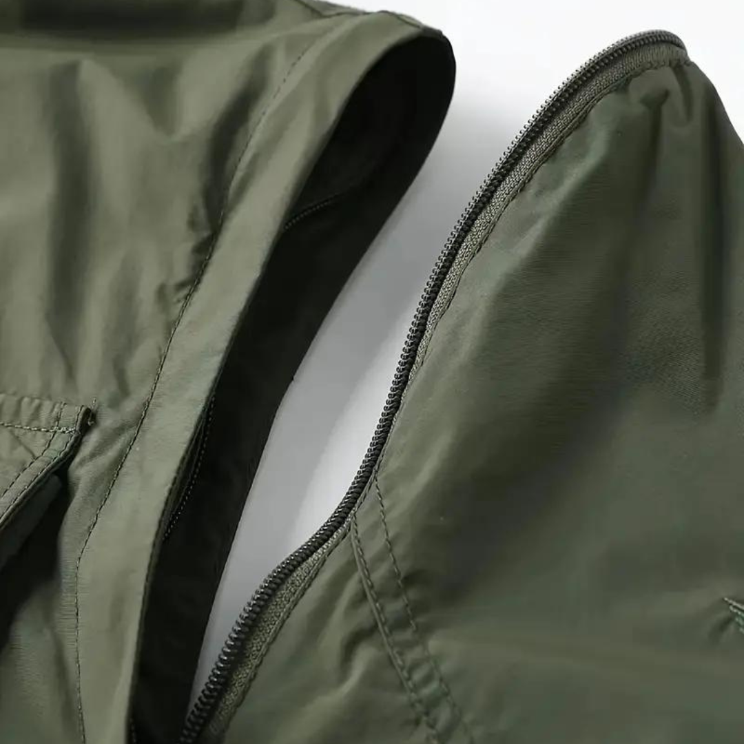 Übergangsjacke Herren Wasserabweisend Abnehmbare Kapuze Winddicht