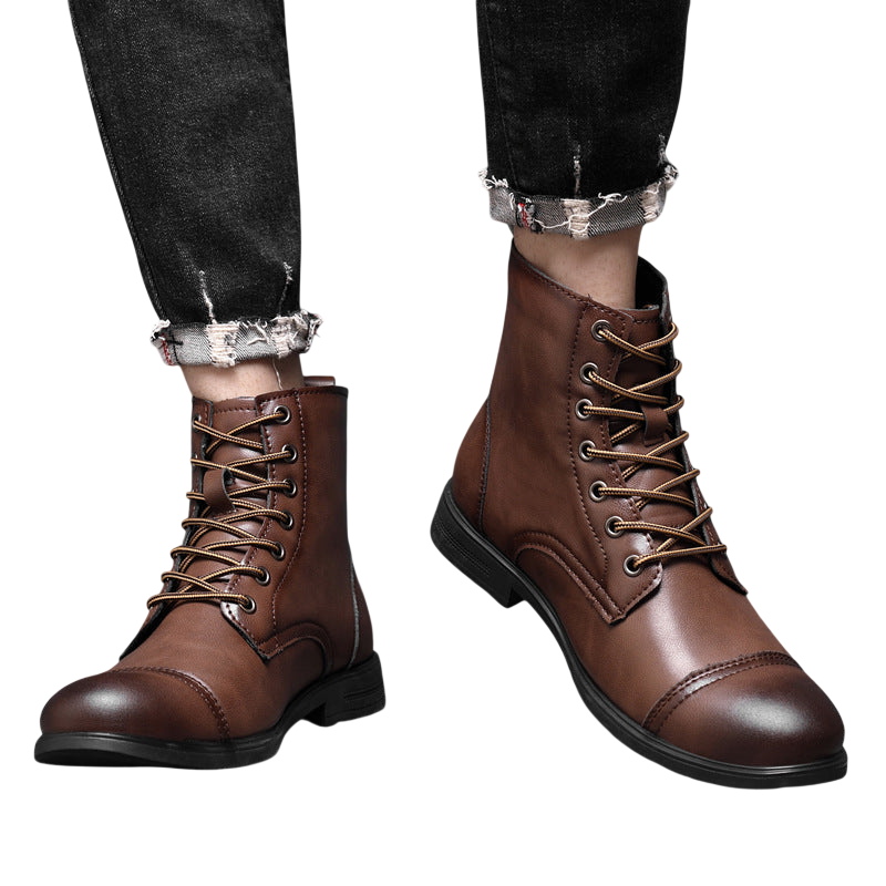 Knöchelschuhe Herren Schnürverschluss über dem Knöchel