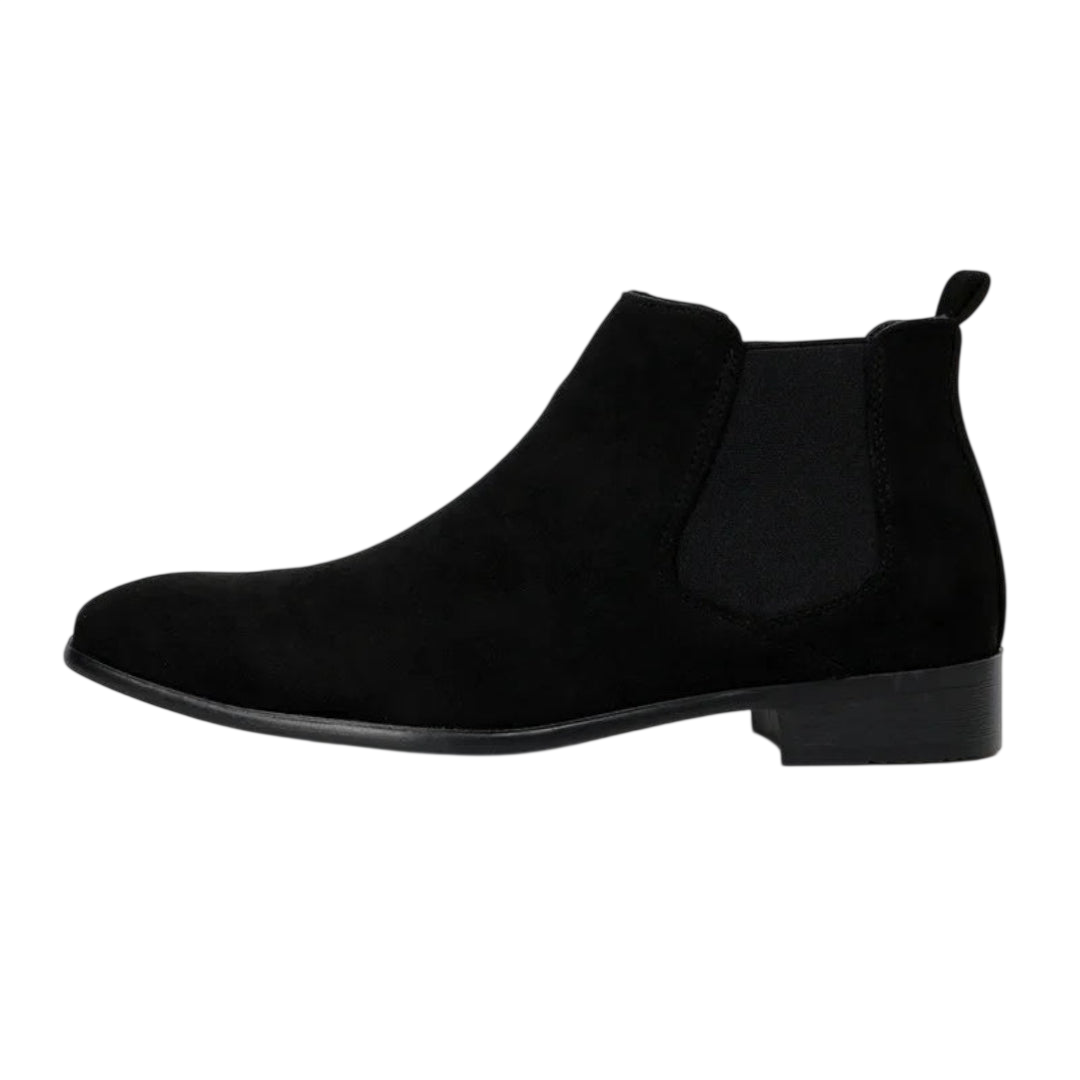 Knöchelstiefel Herren ohne Schnürung mit eckiger Spitze