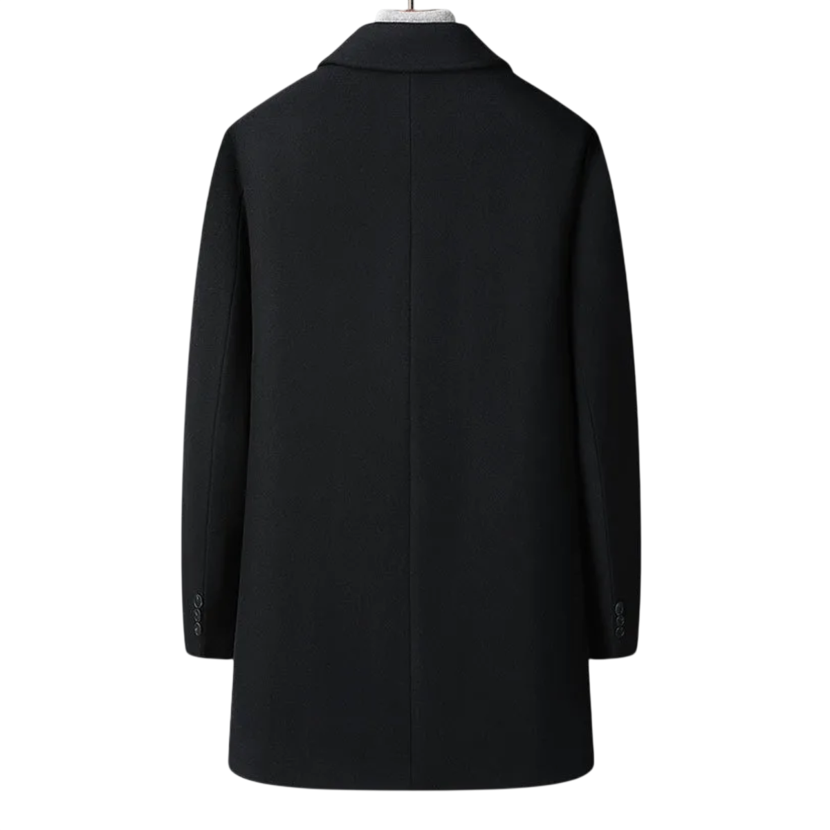 Kurzmantel Herren Regular Fit Knopfleiste Spitzkragen