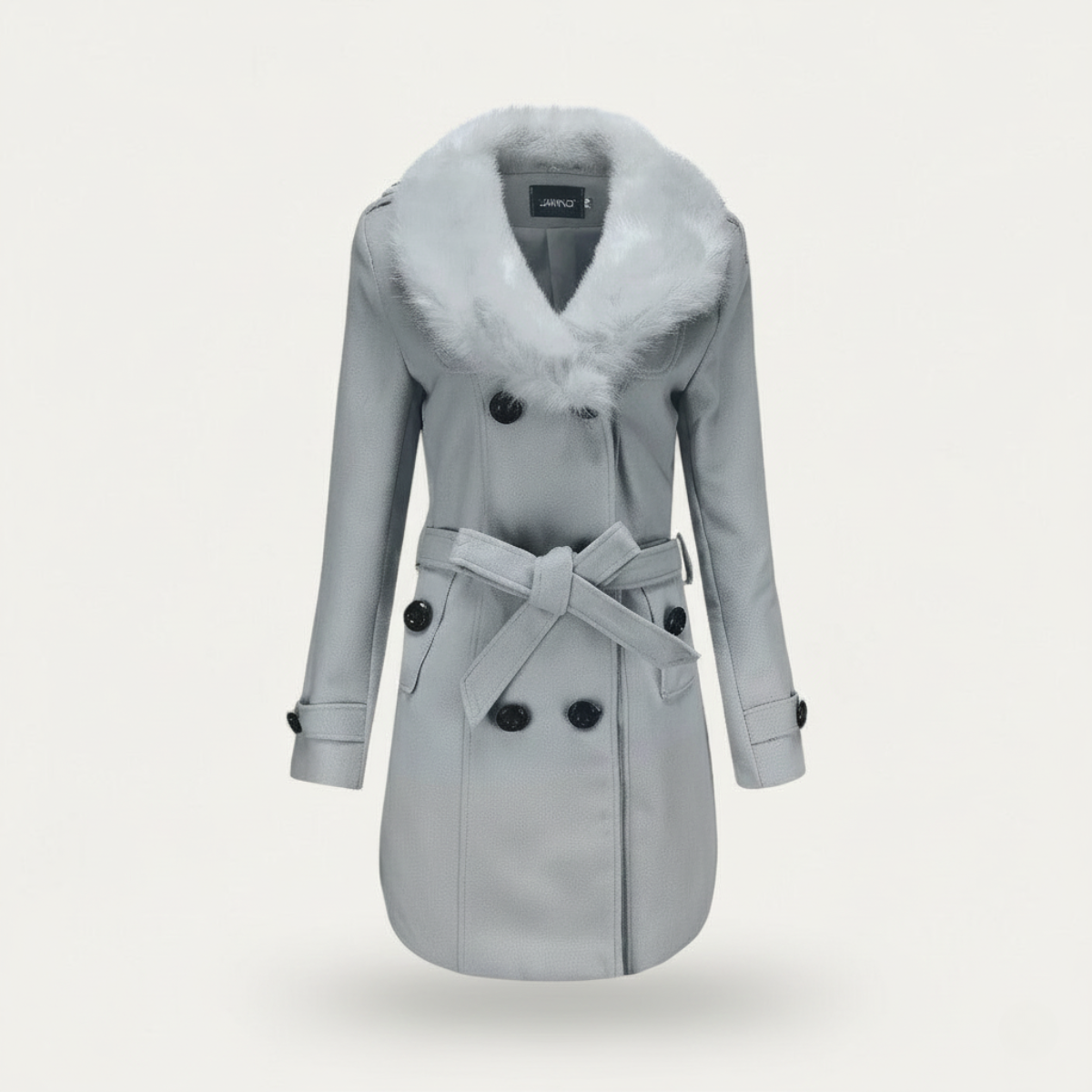 Damen Trenchmantel zweireihig mit Knopfleiste