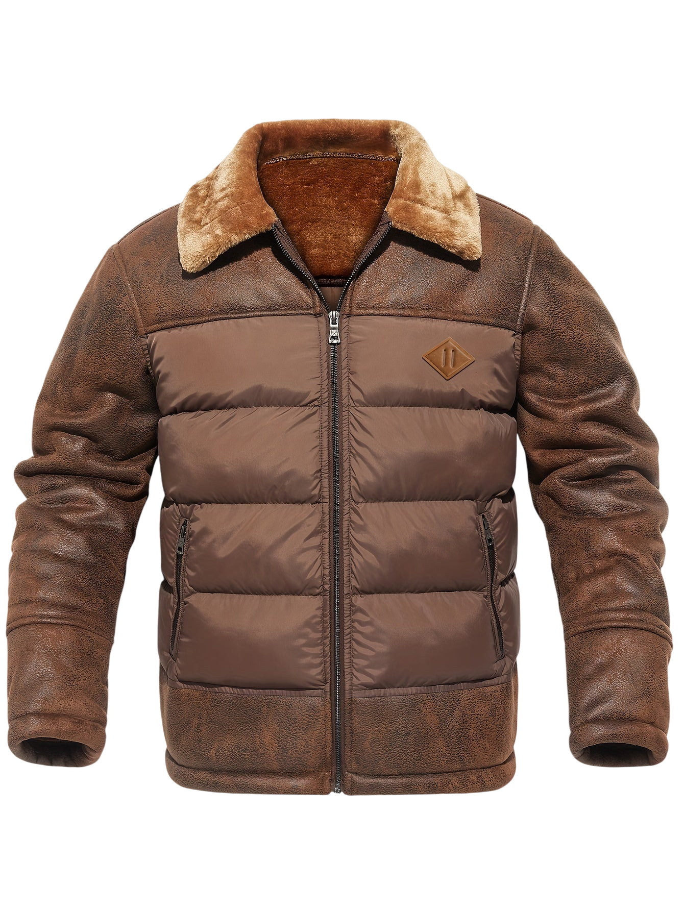 Jacke Herren Isolierte Winterjacke mit Taschen Freizeitgebrauch