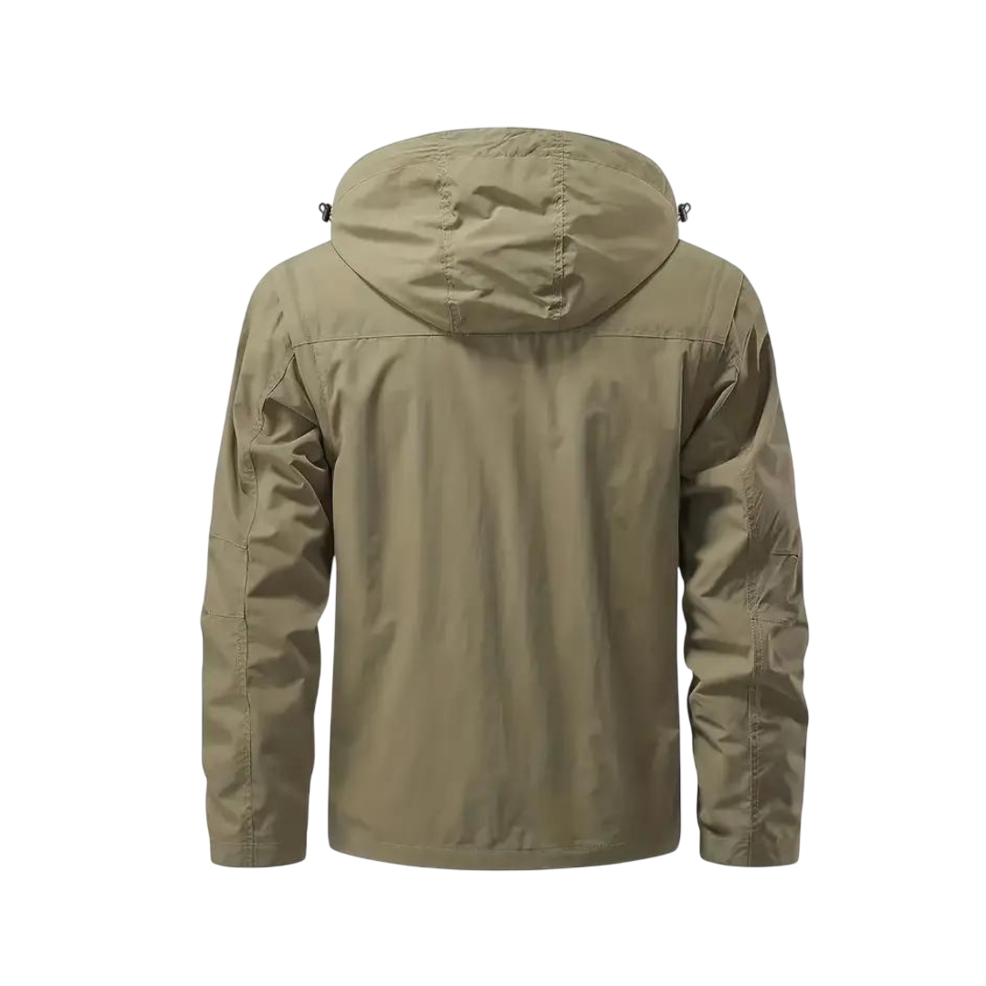 Übergangsjacke Herren Wasserabweisend Abnehmbare Kapuze Winddicht