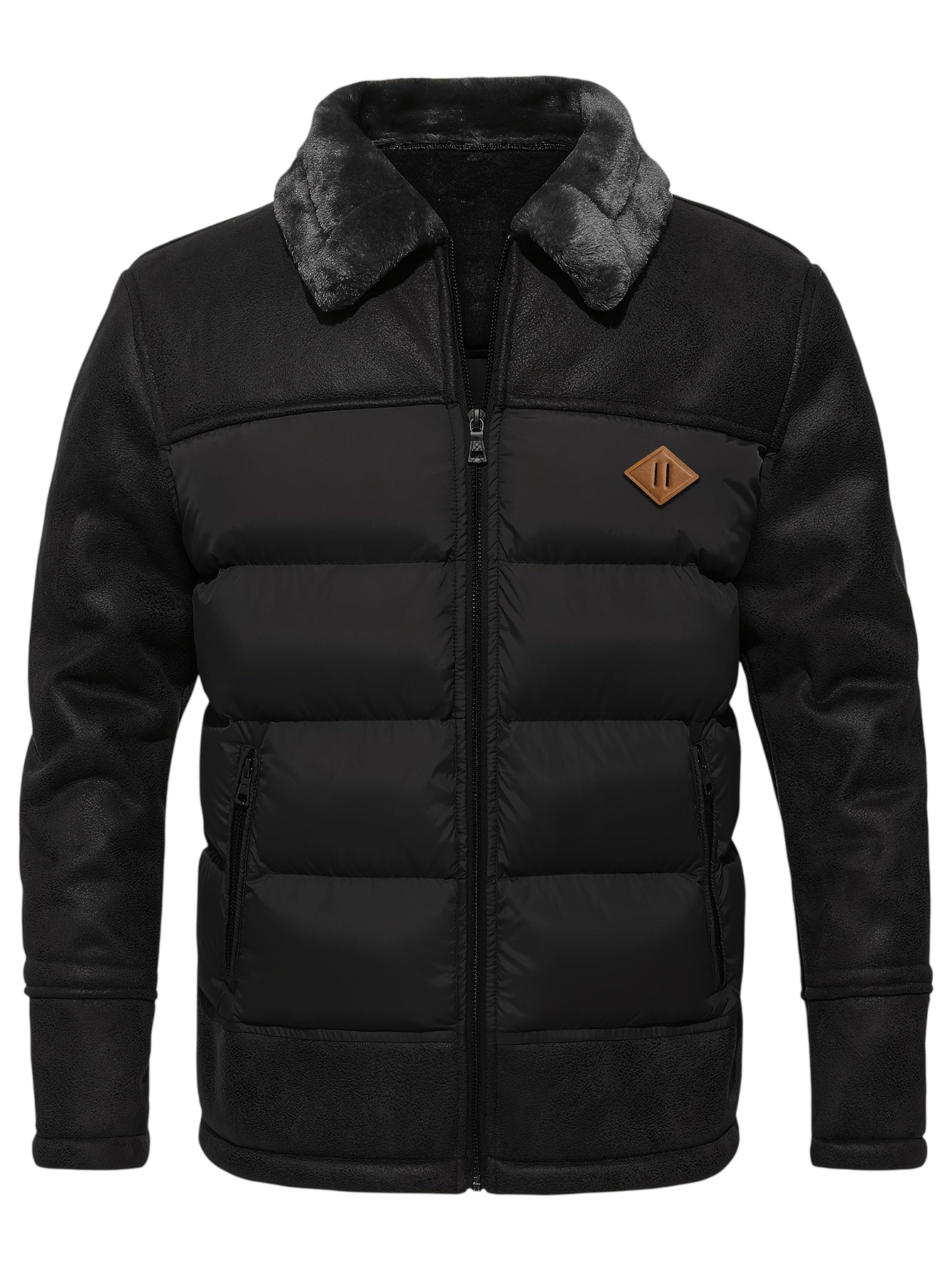 Jacke Herren Isolierte Winterjacke mit Taschen Freizeitgebrauch