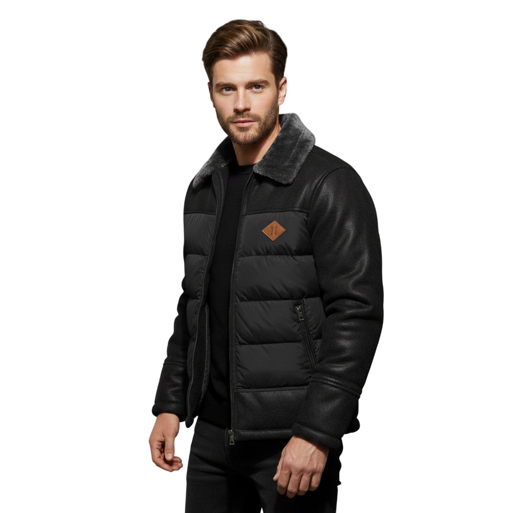 Jacke Herren Isolierte Winterjacke mit Taschen Freizeitgebrauch
