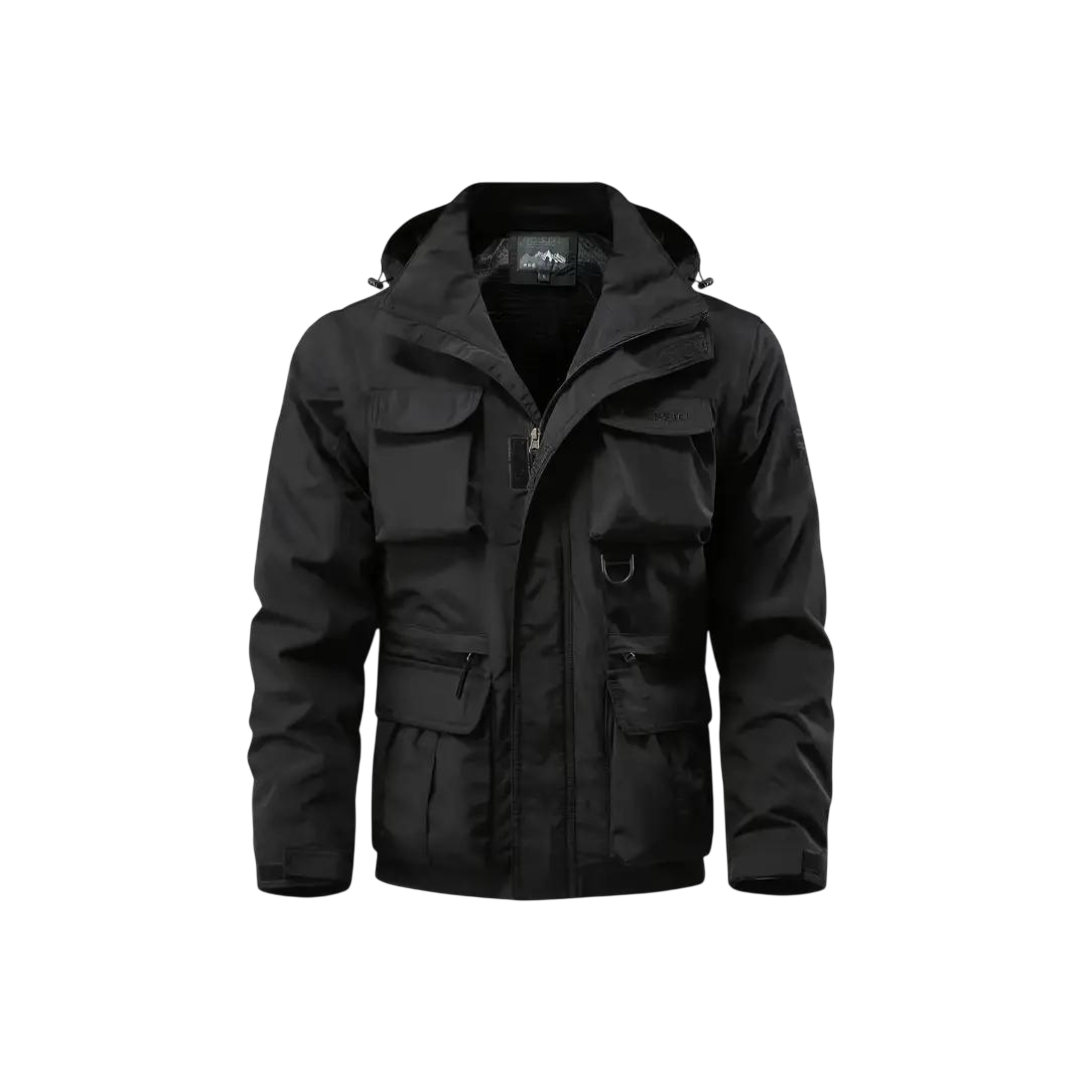 Übergangsjacke Herren Wasserabweisend Abnehmbare Kapuze Winddicht