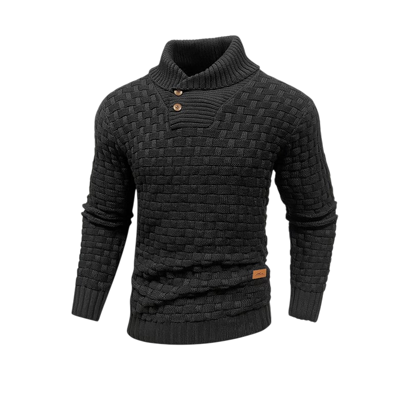 Herrenpullover Strukturierte Oberfläche Winter