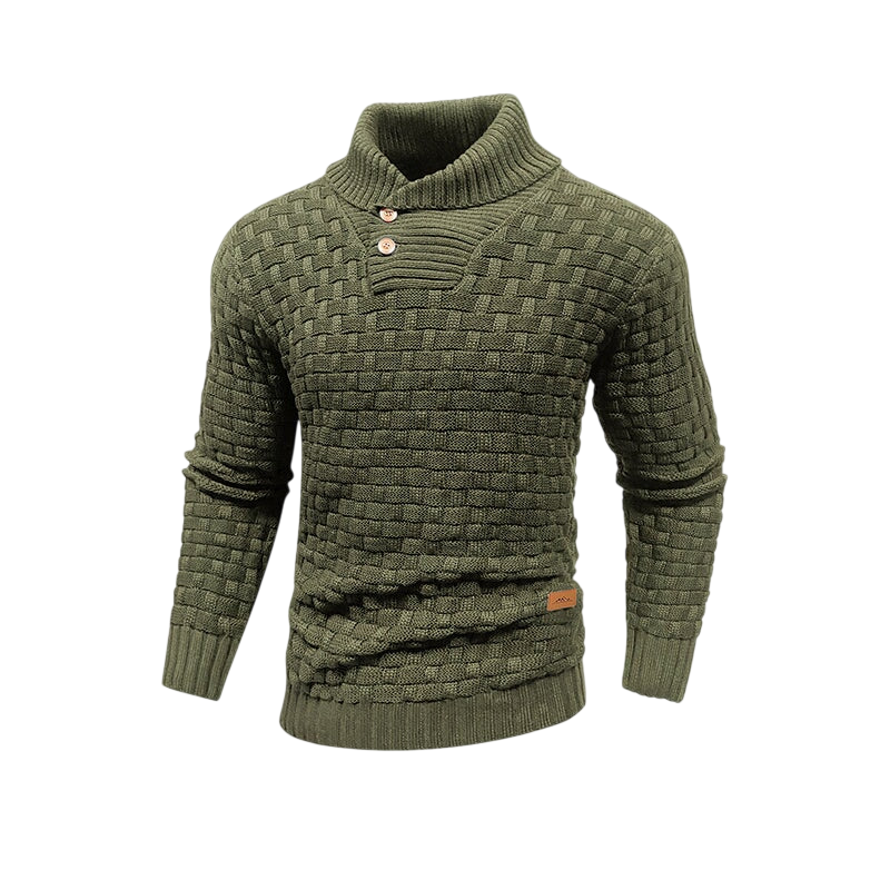 Herrenpullover Strukturierte Oberfläche Winter