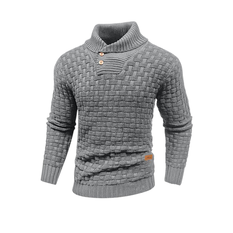 Herrenpullover Strukturierte Oberfläche Winter