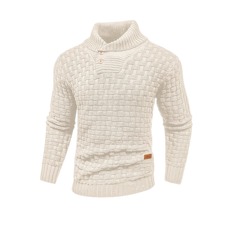 Herrenpullover Strukturierte Oberfläche Winter
