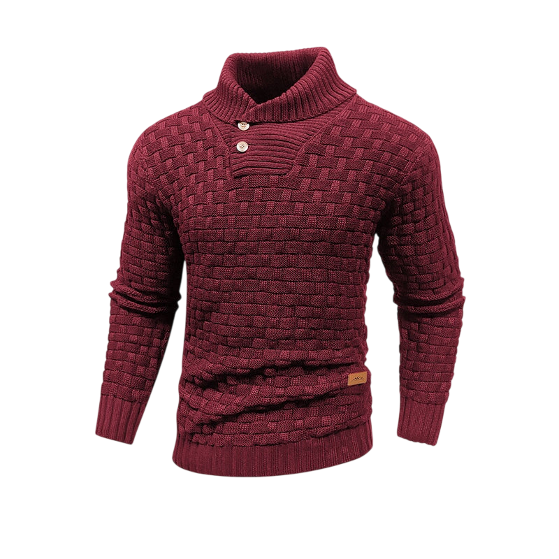 Herrenpullover Strukturierte Oberfläche Winter