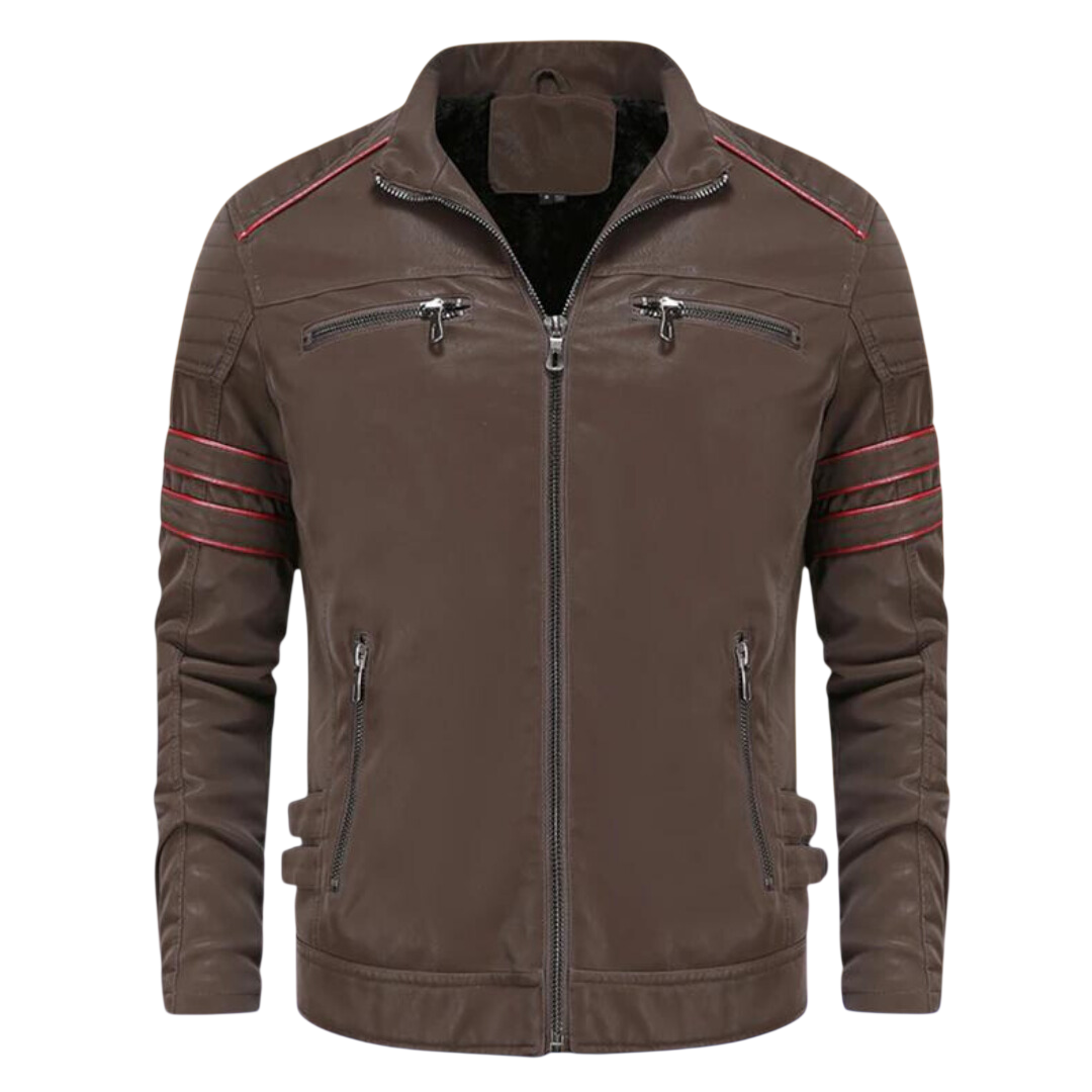 Jacke Herren schmale Passform mit Stehkragen