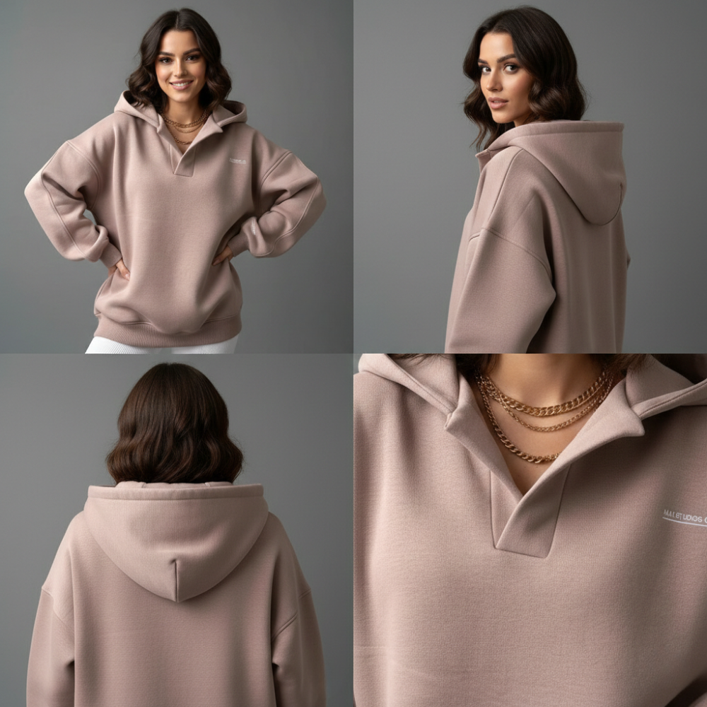 Kapuzenpullover Damen Warmes Oberteil für den Winter