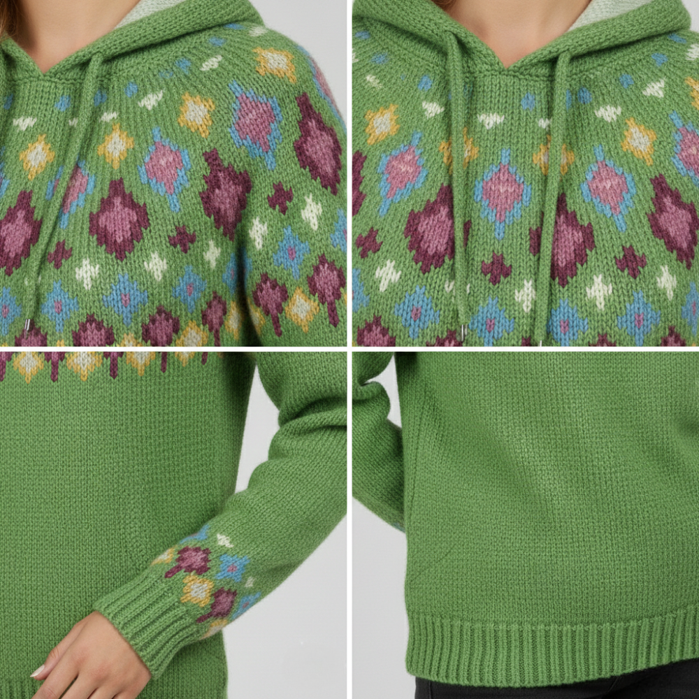 Kapuzenpullover Damen Winter Warm Bequeme Passform