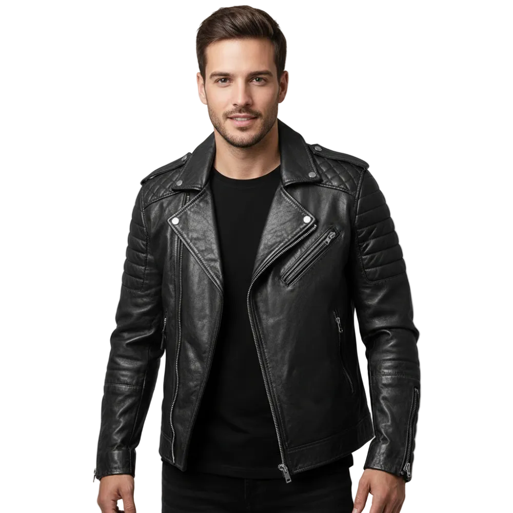 Motorradjacke Herren mit Reißverschlusstaschen praktische Details