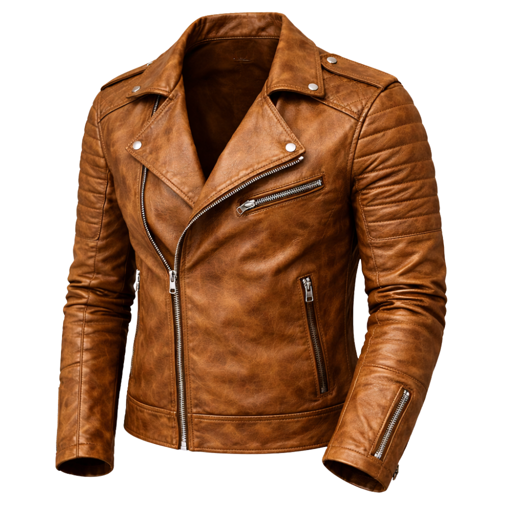 Motorradjacke Herren mit Reißverschlusstaschen praktische Details