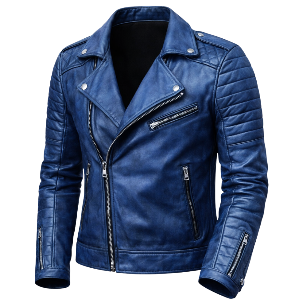 Motorradjacke Herren mit Reißverschlusstaschen praktische Details