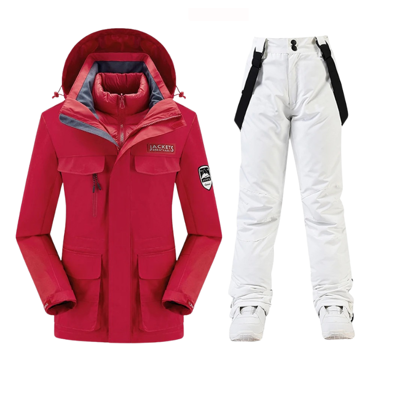 Skianzug Set Damen Zweiteilig mit Jacke und Hose