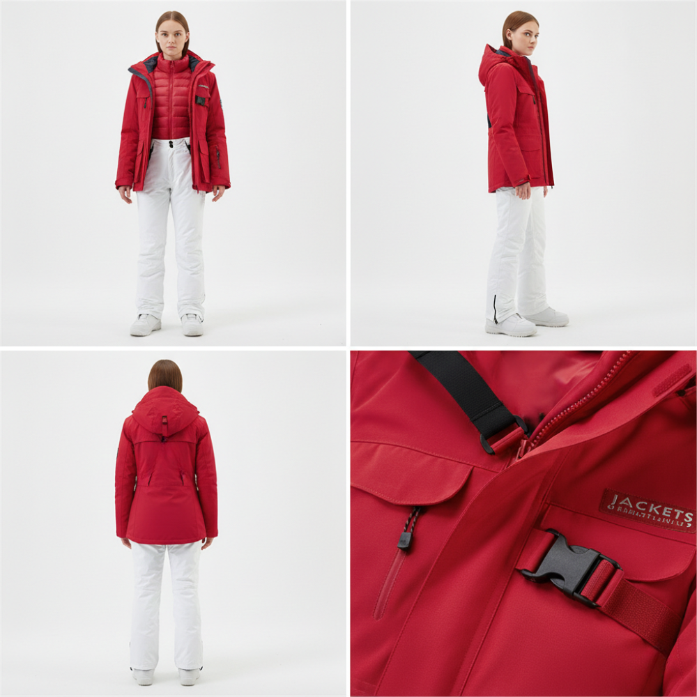 Skianzug Set Damen Zweiteilig mit Jacke und Hose