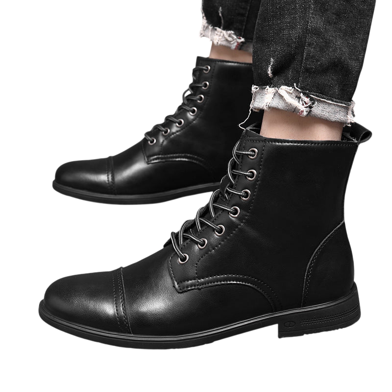 Knöchelschuhe Herren Schnürverschluss über dem Knöchel