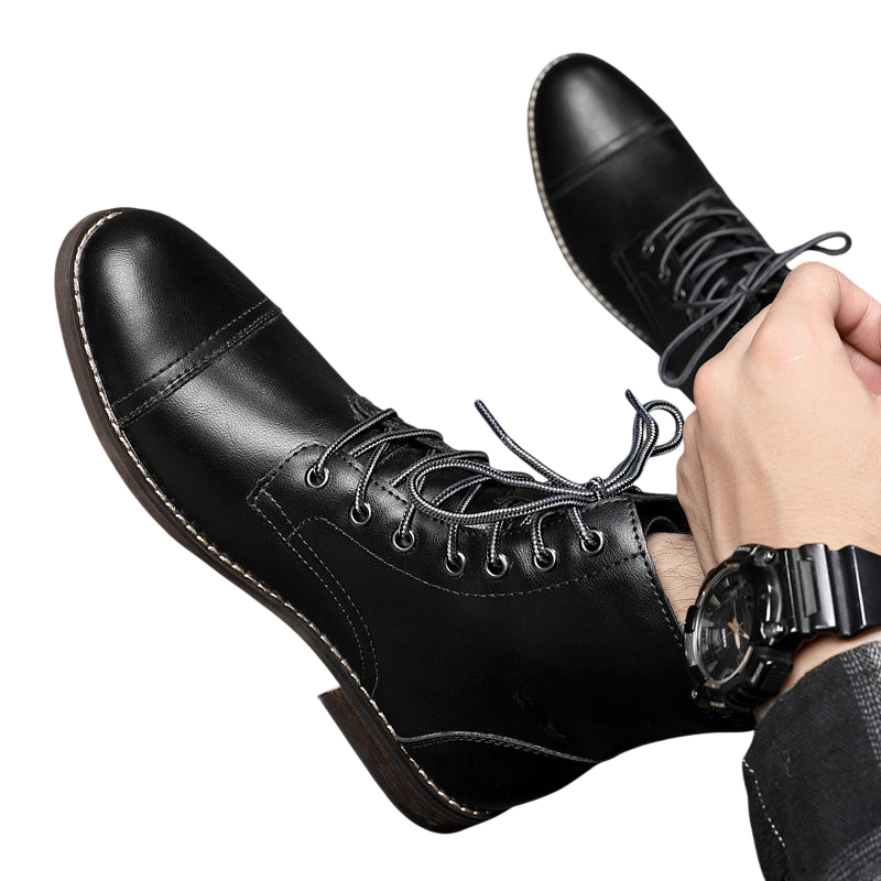 Knöchelschuhe Herren Schnürverschluss über dem Knöchel