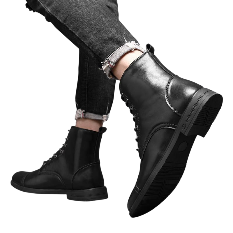 Knöchelschuhe Herren Schnürverschluss über dem Knöchel