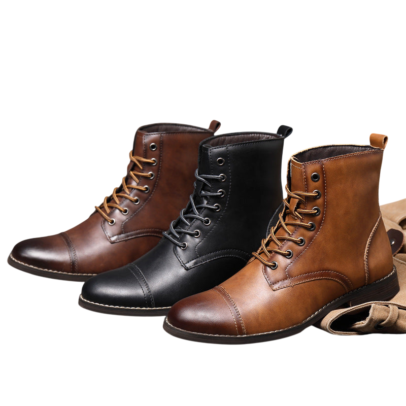 Knöchelschuhe Herren Schnürverschluss über dem Knöchel