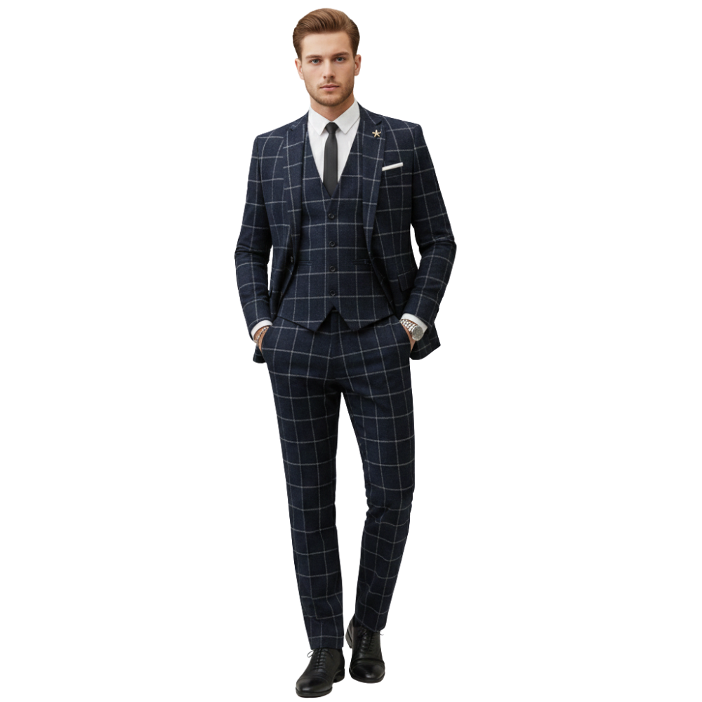 Anzug Herren dreiteilig Sakko Weste Hose