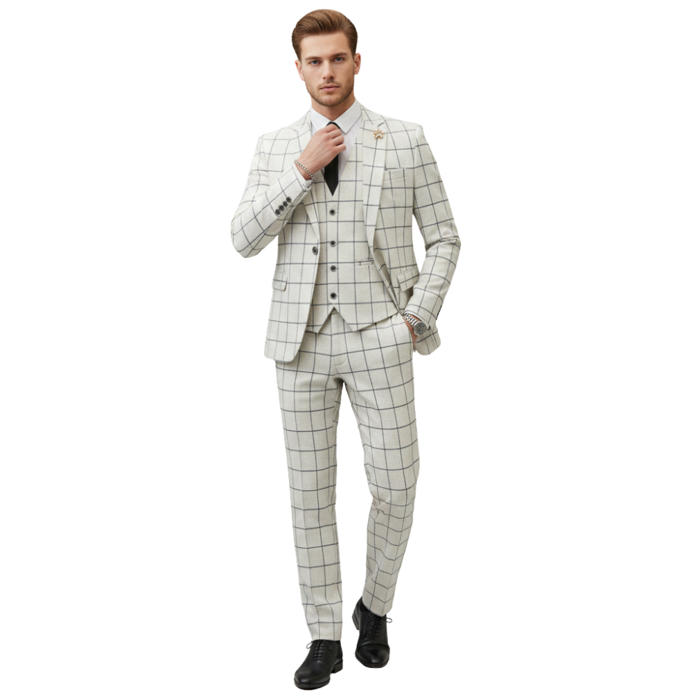 Anzug Herren dreiteilig Sakko Weste Hose