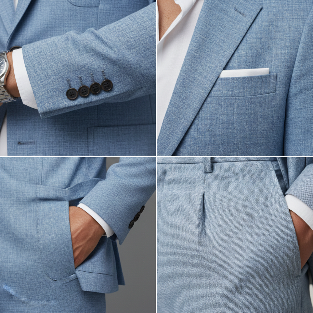 Arbeitsset Männer Zweiteilige Jacken-Hosen-Konstruktion