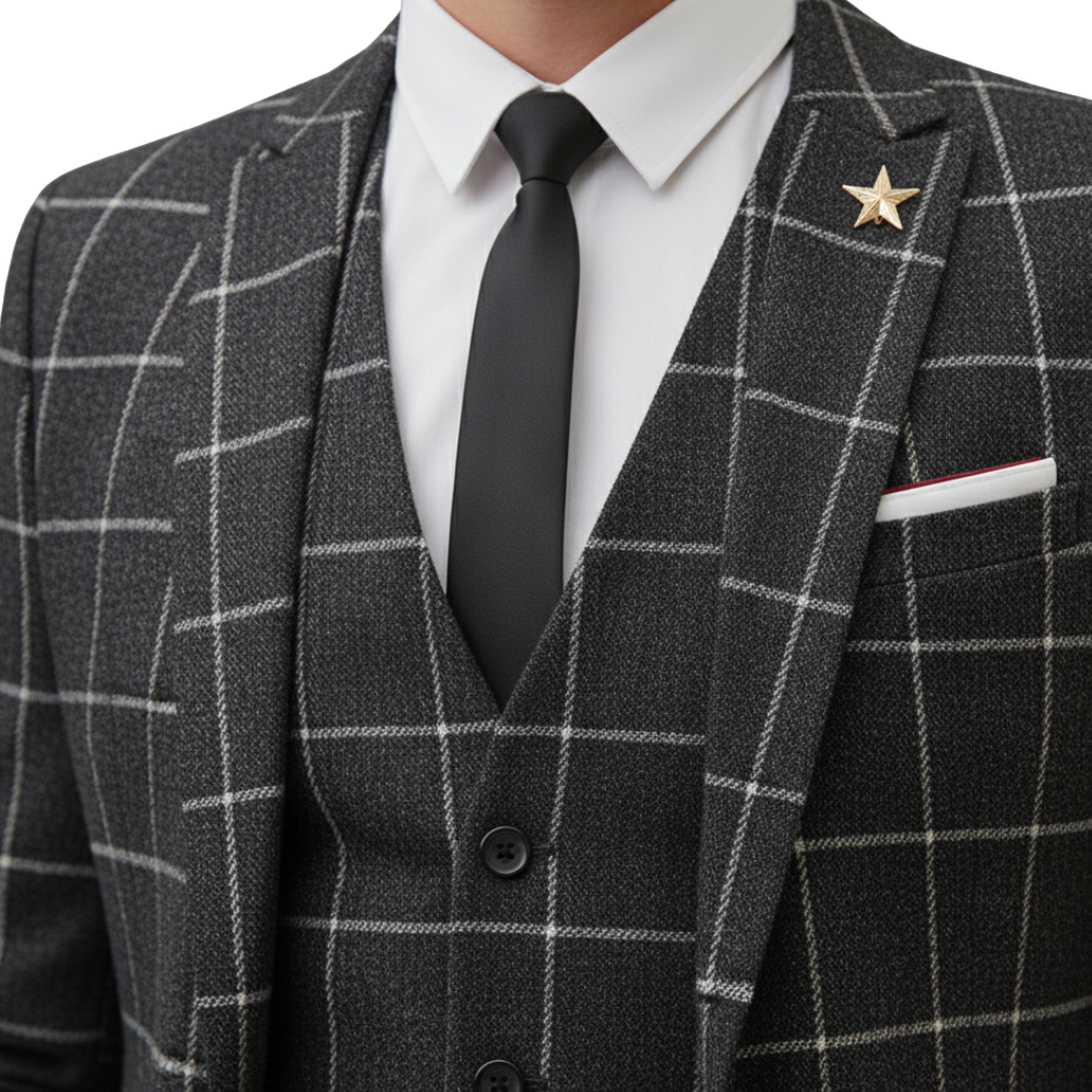 Anzug Herren dreiteilig Sakko Weste Hose