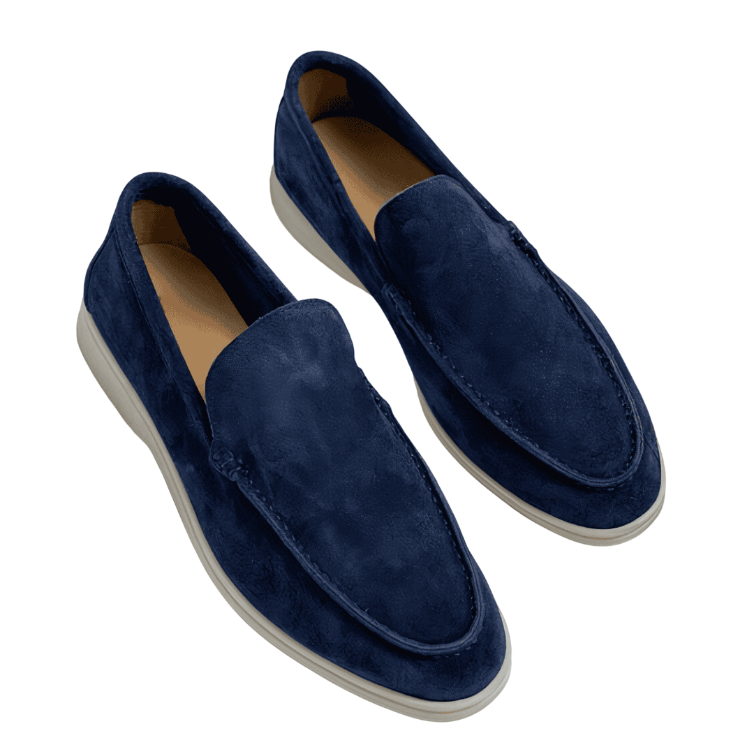 Schlupfschuhe Herren flache Sohle niedriger Schaftrand