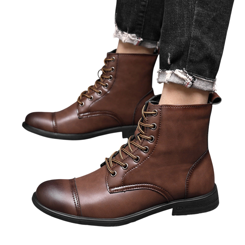 Knöchelschuhe Herren Schnürverschluss über dem Knöchel