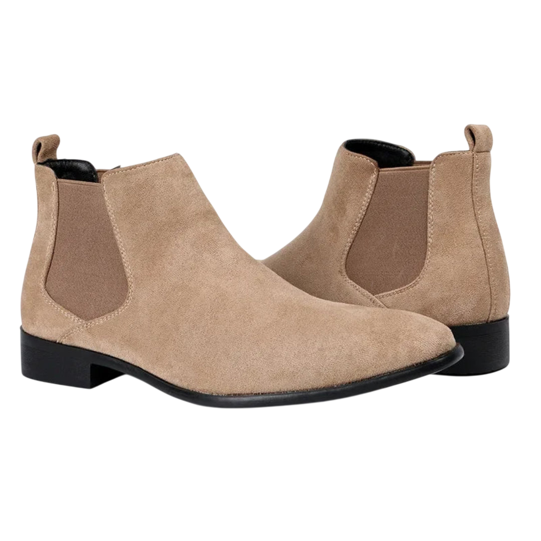 Knöchelstiefel Herren ohne Schnürung mit eckiger Spitze