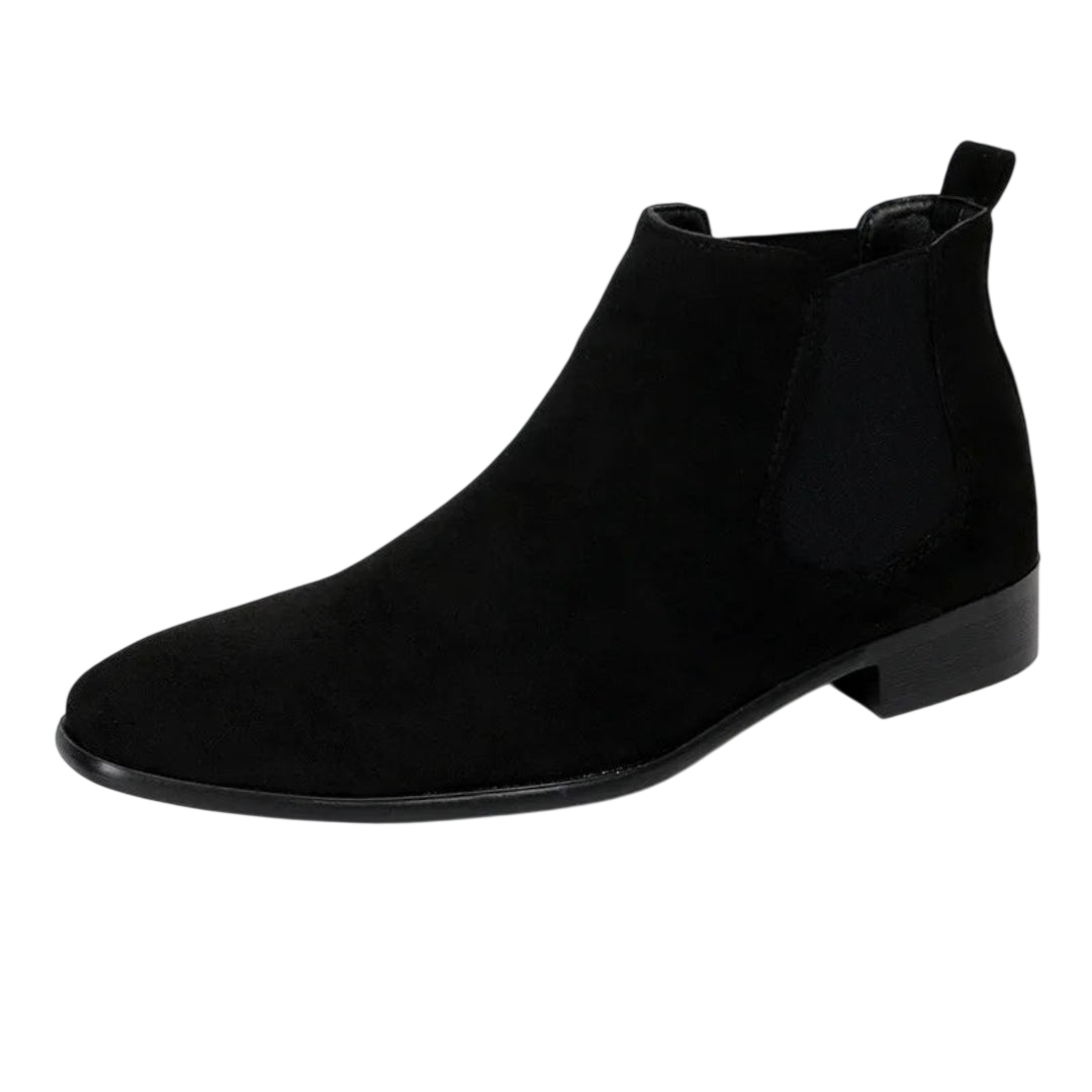 Knöchelstiefel Herren ohne Schnürung mit eckiger Spitze