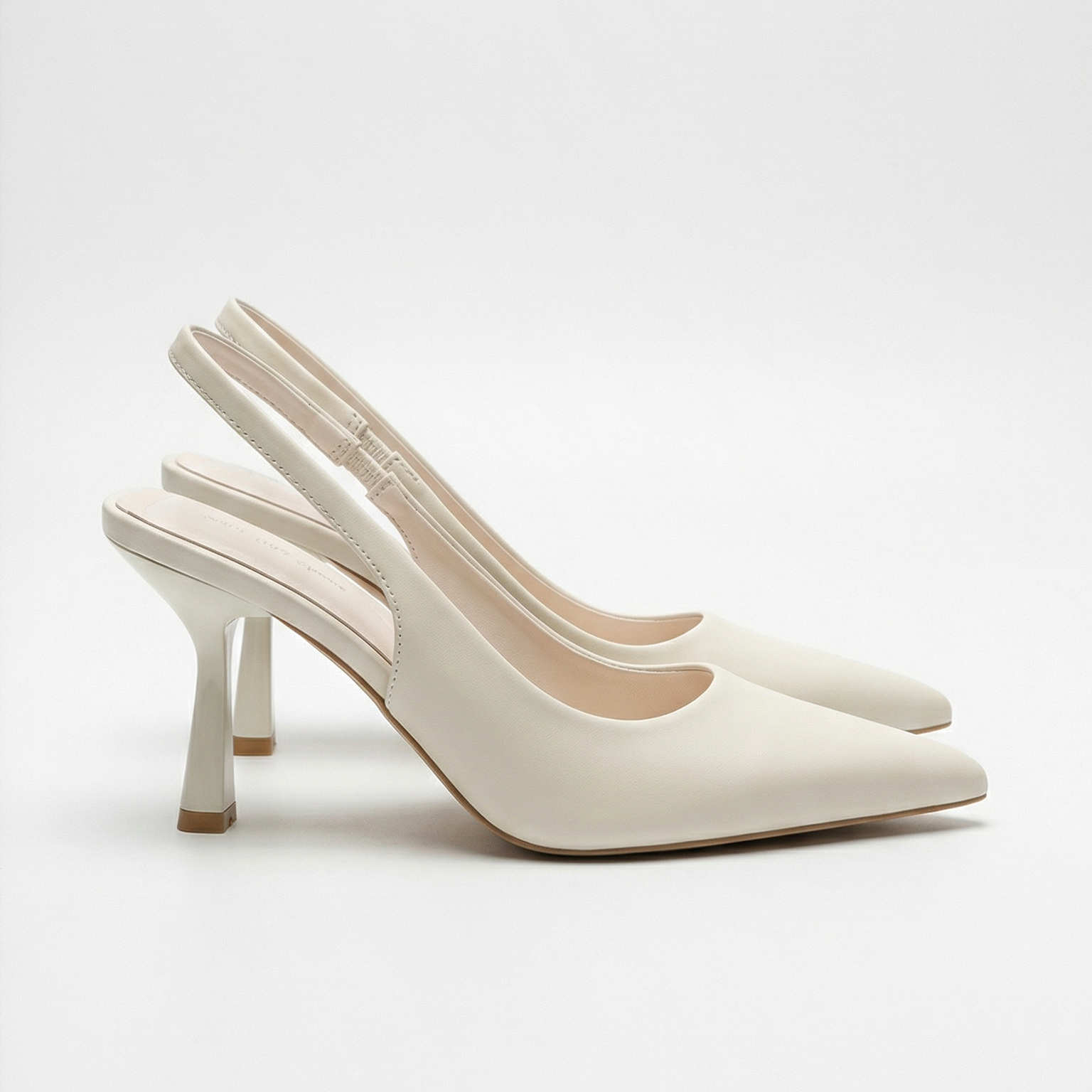 Absatzschuhe Damen Spitze Form mit Fersenriemen