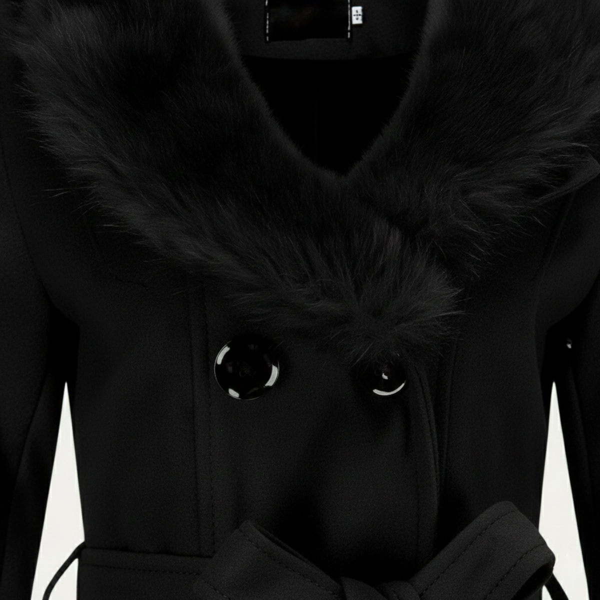 Damen Trenchmantel zweireihig mit Knopfleiste