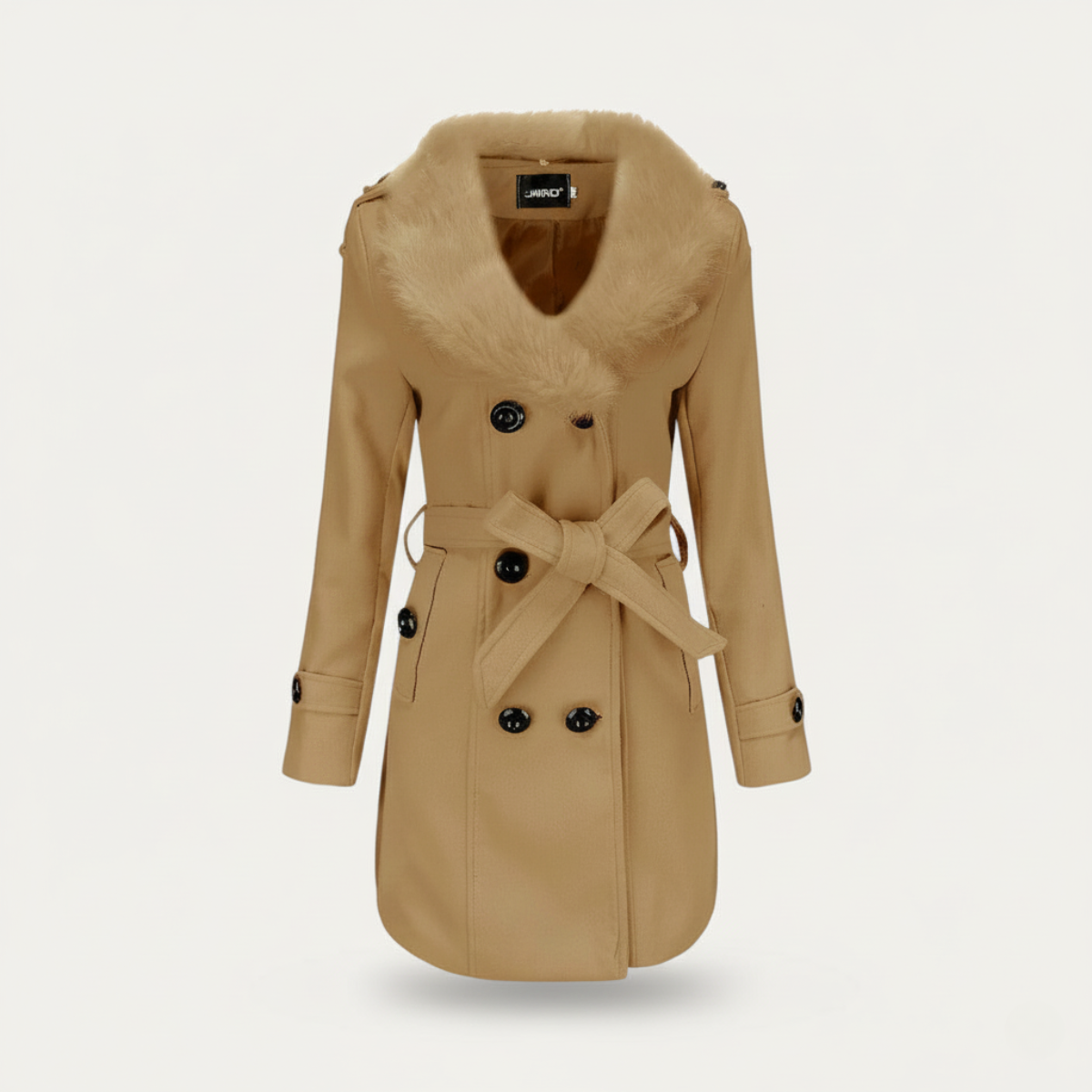 Damen Trenchmantel zweireihig mit Knopfleiste