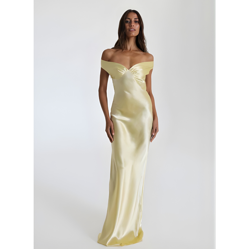 Formelles Abendkleid Damen Bodenlange elegante Passform