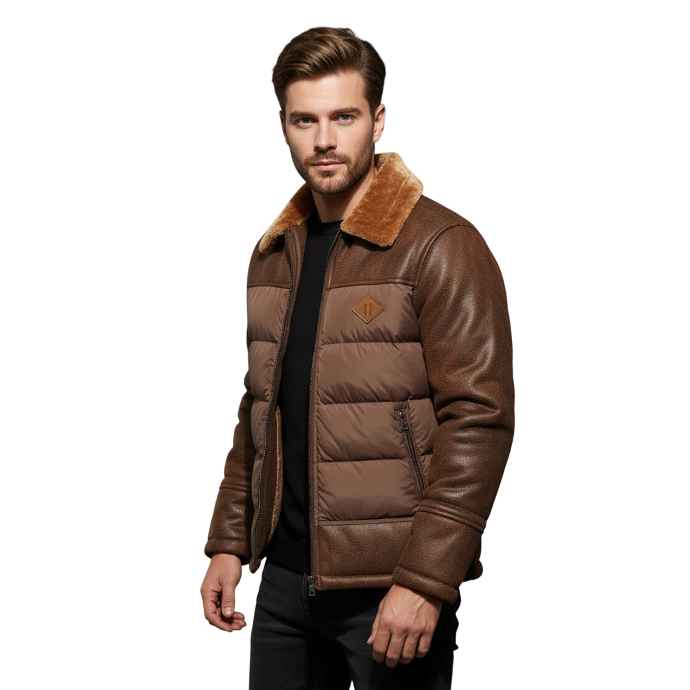 Jacke Herren Isolierte Winterjacke mit Taschen Freizeitgebrauch